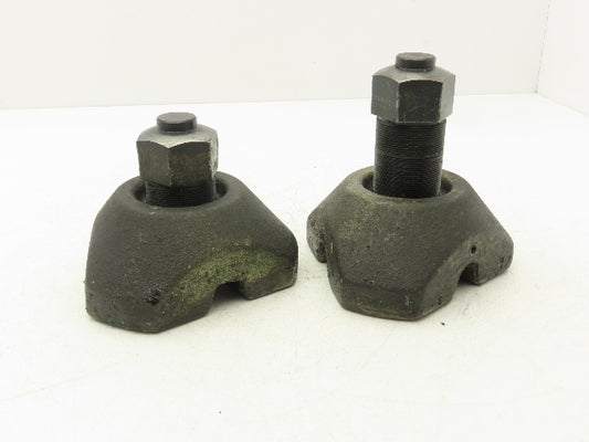 Cast Iron Machine Screw Leveling Feet M45x1.5 Thread 3.75"-5.5"H  Lot of 2