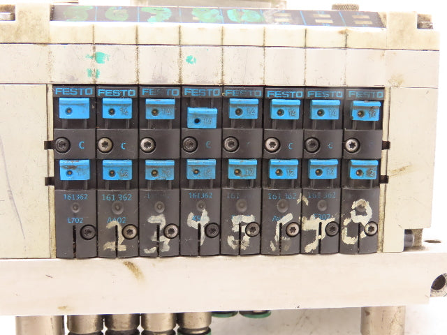 Festo CPV14-VI 8-Station Valve Manifold 24VDC 161362 w/Interface CPV14-GE-DI02-8