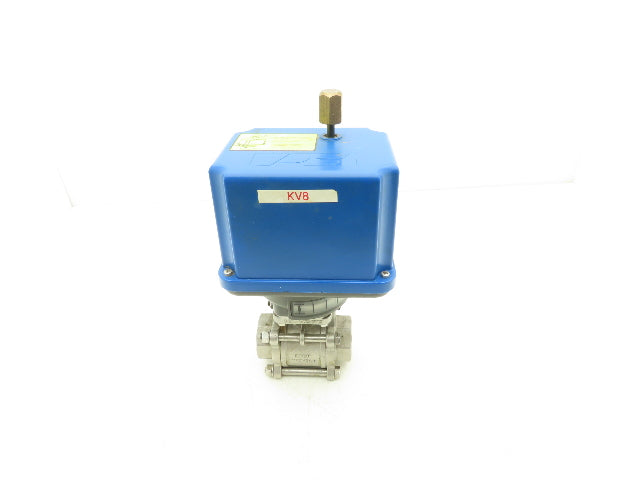 Burkett PSR25 Electric Actuator Control Valve 1-1/2" FNPT Stainless 24VDC