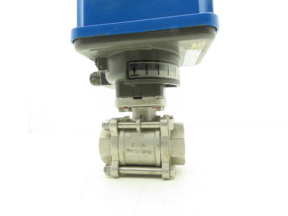 Burkett PSR25 Electric Actuator Control Valve 1-1/2" FNPT Stainless 24VDC