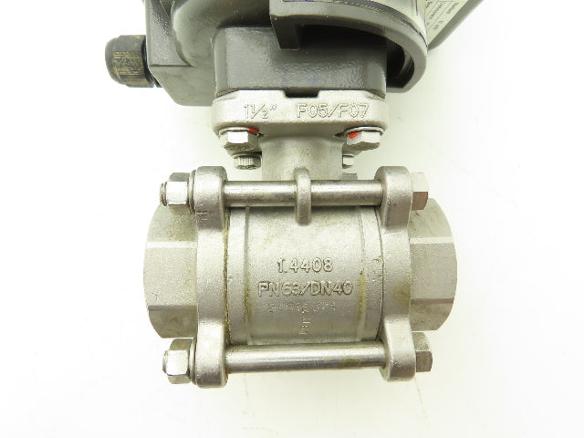 Burkett PSR25 Electric Actuator Control Valve 1-1/2" FNPT Stainless 24VDC