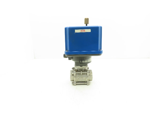 Burkett PSR25 Electric Actuator Control Valve 1-1/2" FNPT Stainless 24VDC