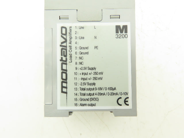 Montalvo 11000810 M3200 Load Cell Amplifier Signal Conditioner 115/230V 80/50mA