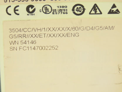 Eurotherm 3504 Advanced Precision Temperature Controller and Programmer