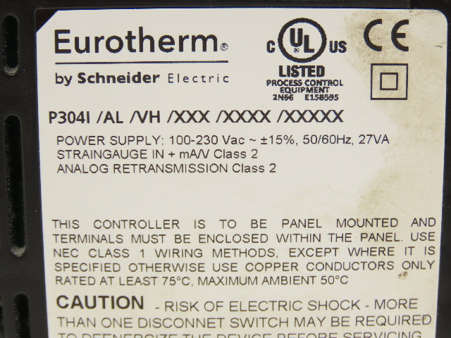 Eurotherm P304I/AL/VH Invensys Digital Temperature Controller P304i