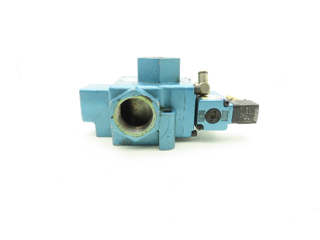 Mac 58D-36-611JA 3 Way Pneumatic Air Valve Pilot 24V AC/DC 25-150psi 1-1/2" FNPT