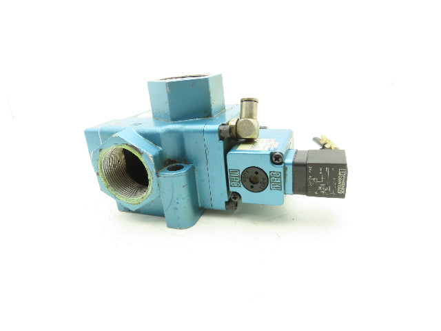 Mac 58D-36-611JA 3 Way Pneumatic Air Valve Pilot 24V AC/DC 25-150psi 1-1/2" FNPT