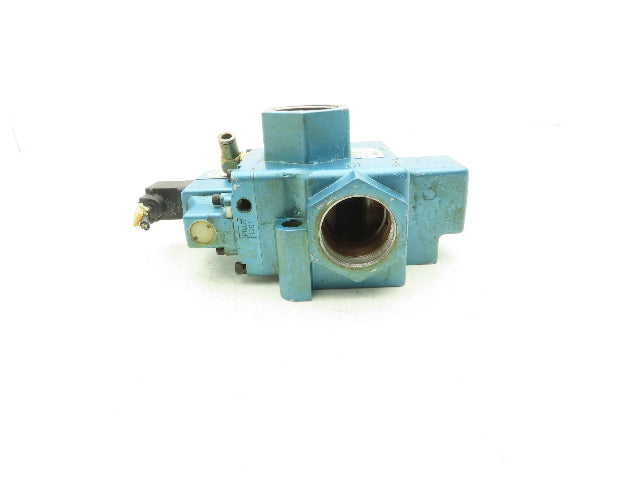 Mac 58D-36-611JA 3 Way Pneumatic Air Valve Pilot 24V AC/DC 25-150psi 1-1/2" FNPT