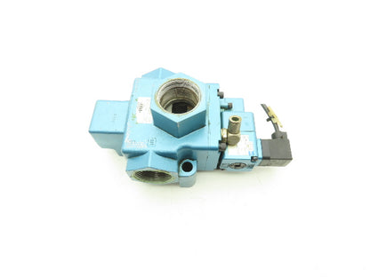 Mac 58D-36-611JA 3 Way Pneumatic Air Valve Pilot 24V AC/DC 25-150psi 1-1/2" FNPT