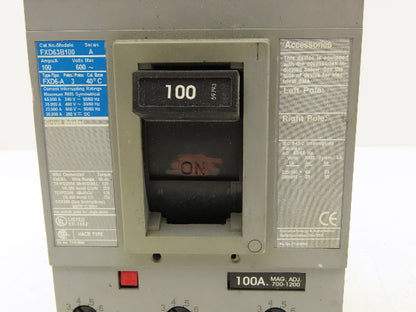 Siemens FXD63B100 Circuit Breaker 100A 3-Pole 600V Molded Case
