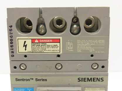 Siemens Sentron FXD63B250 Circuit Breaker 250A 3-Pole 600V Molded Case