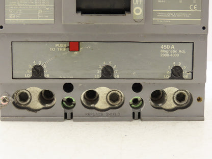 Siemens Sentron LXD63B450 Circuit Breaker 450A 3-Pole 600V 3PH Molded Case