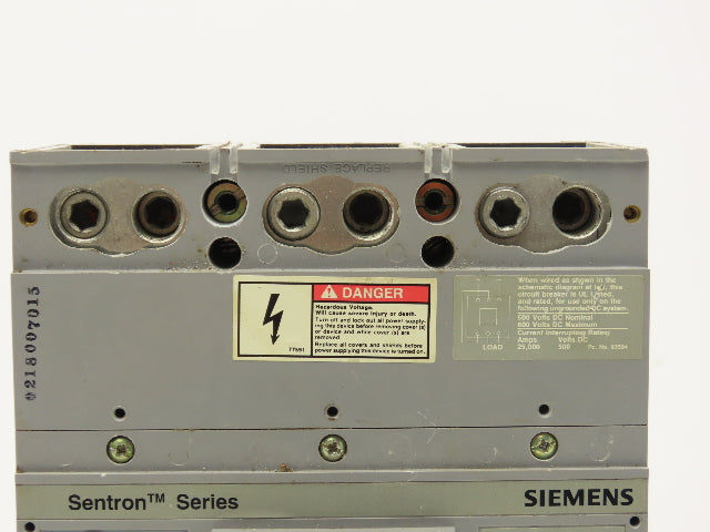 Siemens Sentron LXD63B450 Circuit Breaker 450A 3-Pole 600V 3PH Molded Case