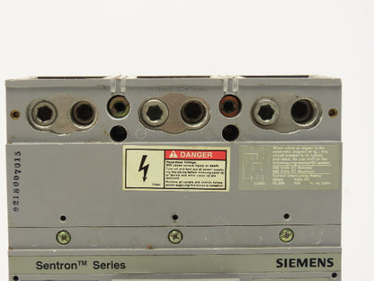 Siemens Sentron LXD63B450 Circuit Breaker 450A 3-Pole 600V 3PH Molded Case