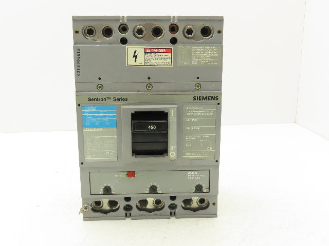 Siemens Sentron LXD63B450 Circuit Breaker 450A 3-Pole 600V 3PH Molded Case