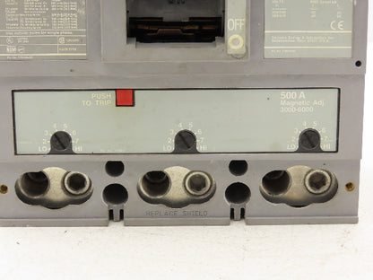Siemens Sentron LXD63B500 Circuit Breaker 500A 3-Pole 600V 3PH Molded Case