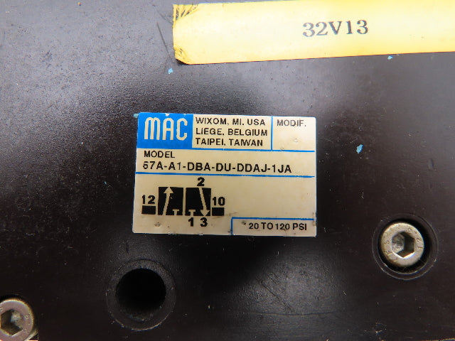 MAC MAC 67A-A1-DBA-DU-DDAJ-1JA Pneumatic 3/2 Way Valve High Flow Piloted 1" NPT