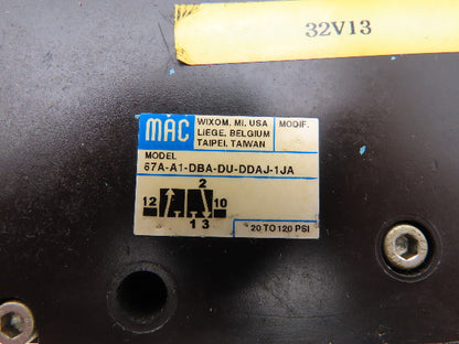 MAC MAC 67A-A1-DBA-DU-DDAJ-1JA Pneumatic 3/2 Way Valve High Flow Piloted 1" NPT