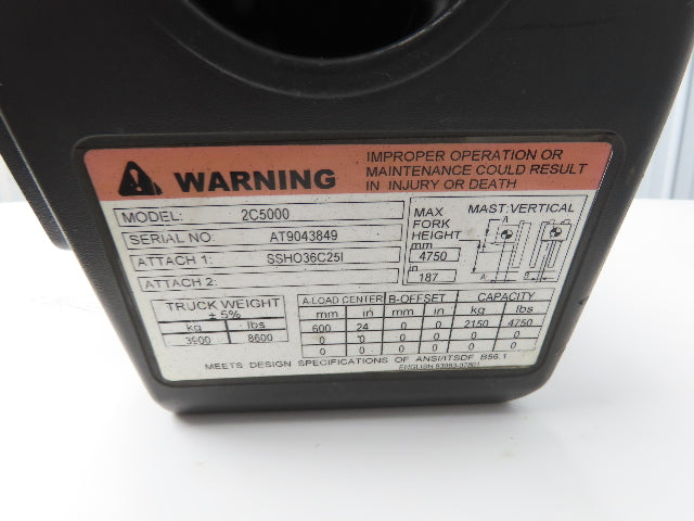 Caterpillar 1609-1255 Forklift Hydraulic Control Valve 3-Spool Side Shift 2C5000