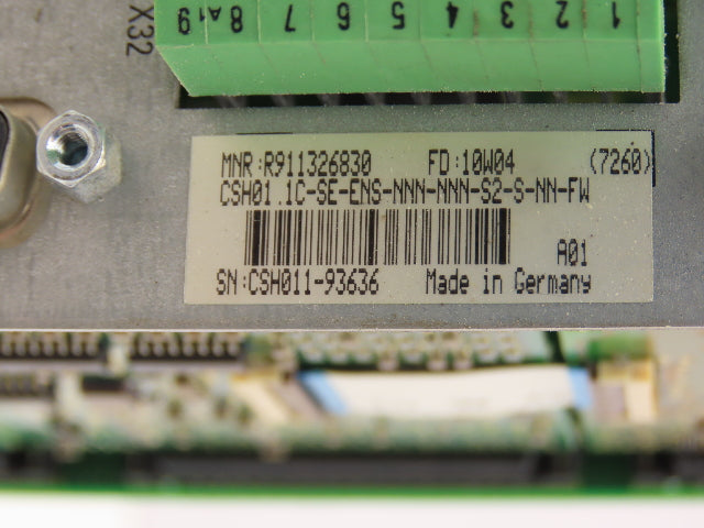 Rexroth CSH01.1C-SE-ENS-NNN-NNN-S2-S-NN-FW SERCOS Servo Controller Interface