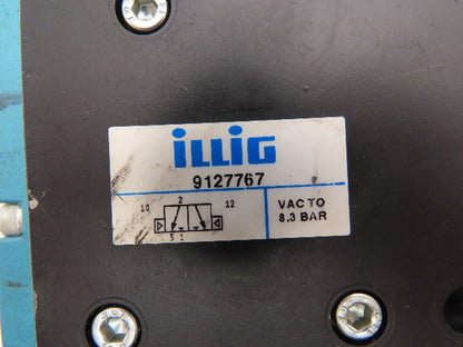 Illig 9127767 Pneumatic 3/2 Way Valve High Flow Piloted 1" NPT