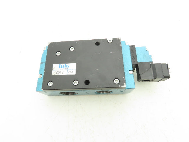 Illig 9127767 Pneumatic 3/2 Way Valve High Flow Piloted 1" NPT