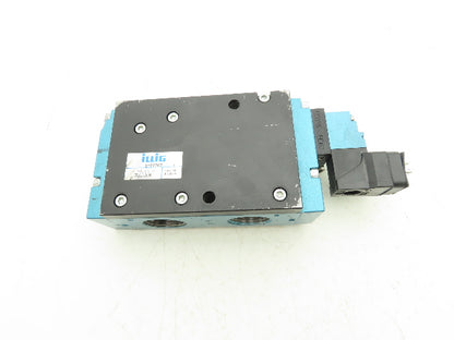 Illig 9127767 Pneumatic 3/2 Way Valve High Flow Piloted 1" NPT