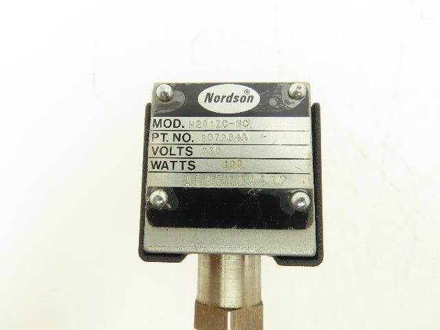 Nordson 807994A Single Outlet Hot Melt Adhesive Applicator Head 230 VAC 100W