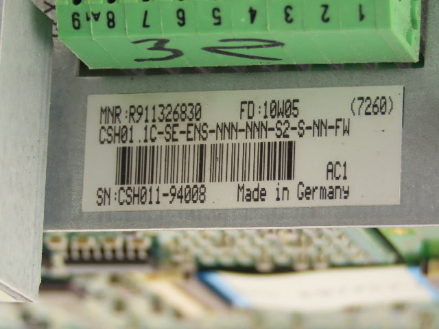 Rexroth CSH01.1C-SE-ENS-NNN-NNN-S2-S-NN-FW SERCOS Servo Controller Interface