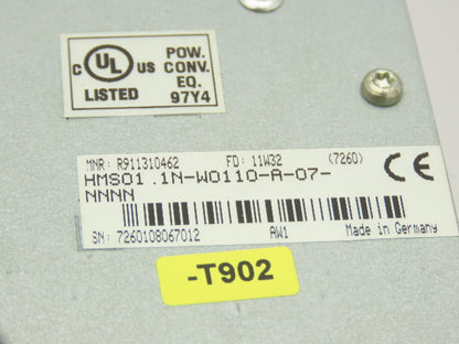 Rexroth HMS01.1N-W0110-A-07-NNNN IndraDrive M Modular Inverter Drive Unit