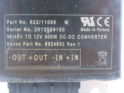 Sevcon 622/11098 Power Converter 36/48VDC To 12VDC Off ERC060VGN36TE085 Forklift