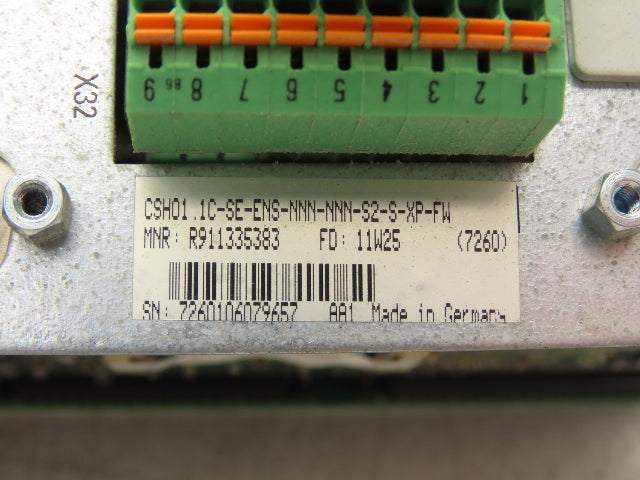 Rexroth CSH01.1C-SE-ENS-NNN-NNN-S2-S-XP-FW SERCOS Servo Controller Interface