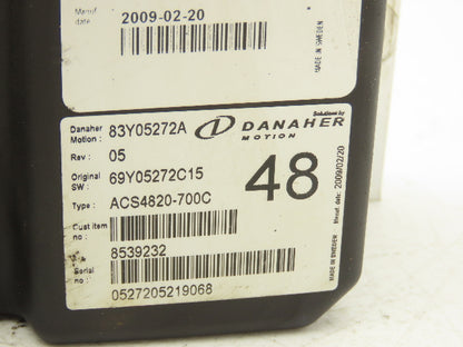 Danaher 83Y05272A AC SuperDrive Forklift Motor Controller 36V Off ERC060VGN36
