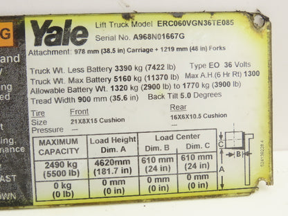 Danaher 83Y05272A AC SuperDrive Forklift Motor Controller 36V Off ERC060VGN36