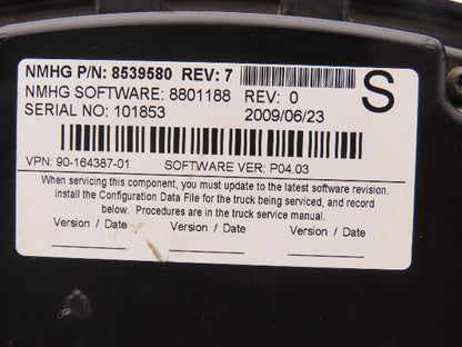 Yale 8539580 Forklift Display Controller Module W/Key Off ERC060VGN36TE READ