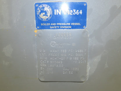 Manchester 1060 Gallon Vertical Compressed Air Receiver Tank 165PSI 48"x 13'H