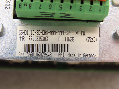Rexroth CSH01.1C-SE-ENS-NNN-NNN-S2-S-XP-FW SERCOS Servo Controller Interface