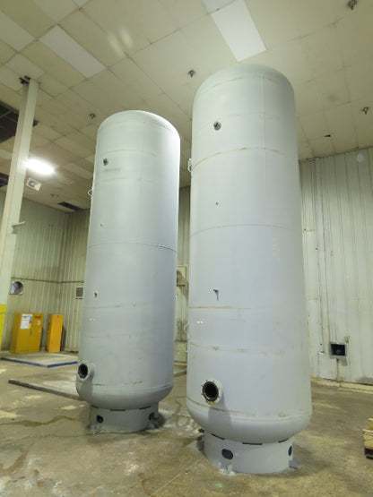 3000 Gallon Vertical Compressed Air Receiver Tank 137psi 66"x 18' 2"H