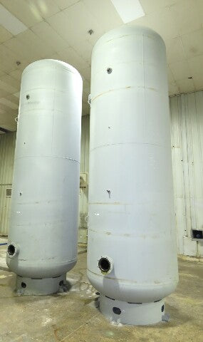 3000 Gallon Vertical Compressed Air Receiver Tank 137psi 66"x 18' 2"H