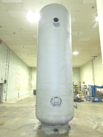 3000 Gallon Vertical Compressed Air Receiver Tank 137psi 66"x 18' 2"H