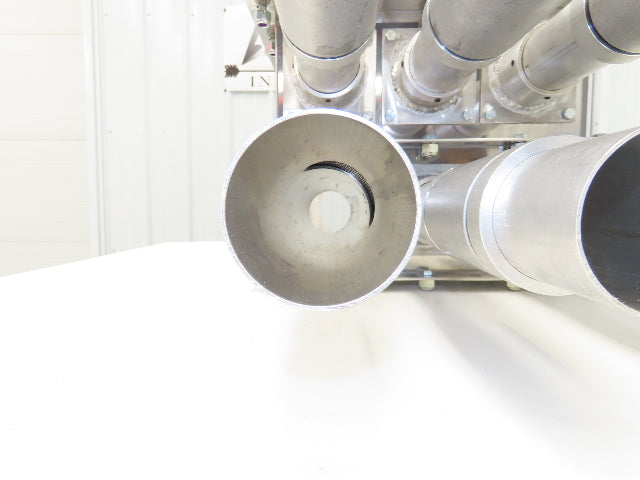 AEC ACS 6-Port Distribution Take-Off Box Bulk Material Conveying Square Flange