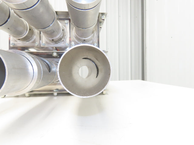 AEC ACS 6-Port Distribution Take-Off Box Bulk Material Conveying Square Flange