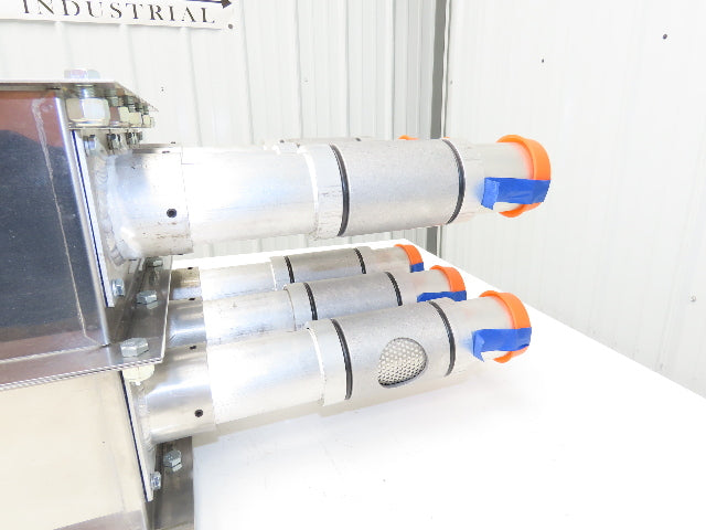 AEC ACS 6-Port Distribution Take-Off Box Bulk Material Conveying Square Flange