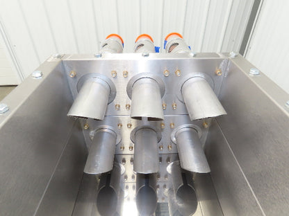 AEC ACS 6-Port Distribution Take-Off Box Bulk Material Conveying Square Flange
