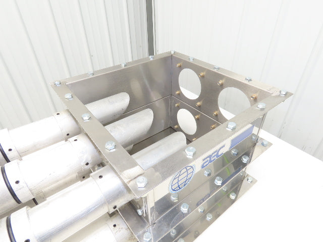 AEC ACS 6-Port Distribution Take-Off Box Bulk Material Conveying Square Flange