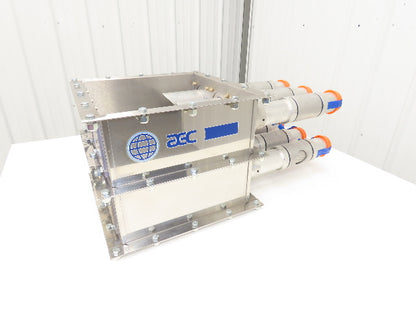AEC ACS 6-Port Distribution Take-Off Box Bulk Material Conveying Square Flange