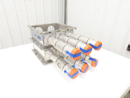 AEC ACS 6-Port Distribution Take-Off Box Bulk Material Conveying Square Flange