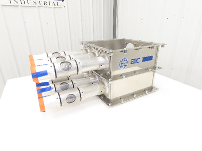 AEC ACS 6-Port Distribution Take-Off Box Bulk Material Conveying Square Flange