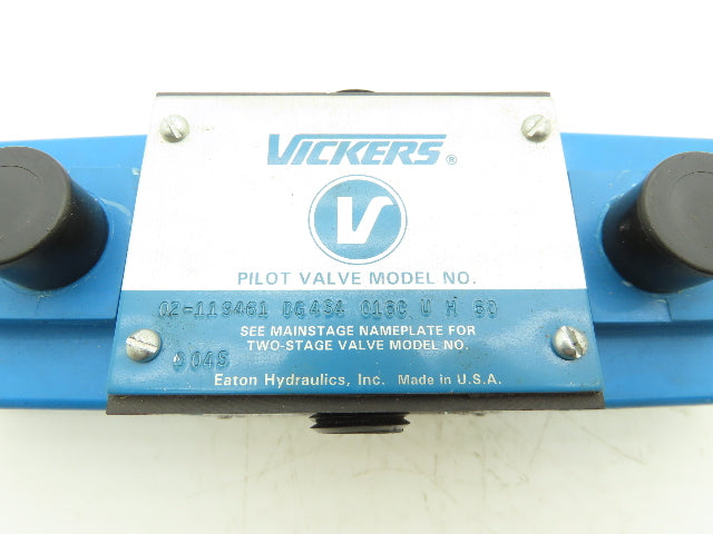 Vickers 02-119461 DG4S4-016C U H 60 Hydraulic Directional Control Valve 24VDC