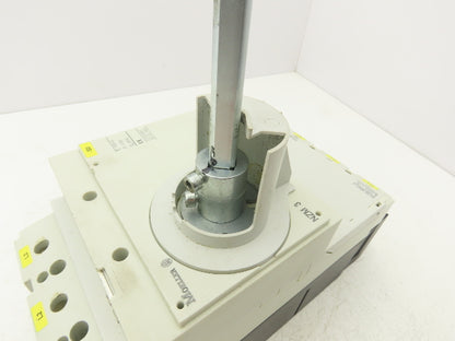 Moeller 3-630 Circuit Breaker w/Rotary Drive Adaptor 630A 690VAC 3 Pole
